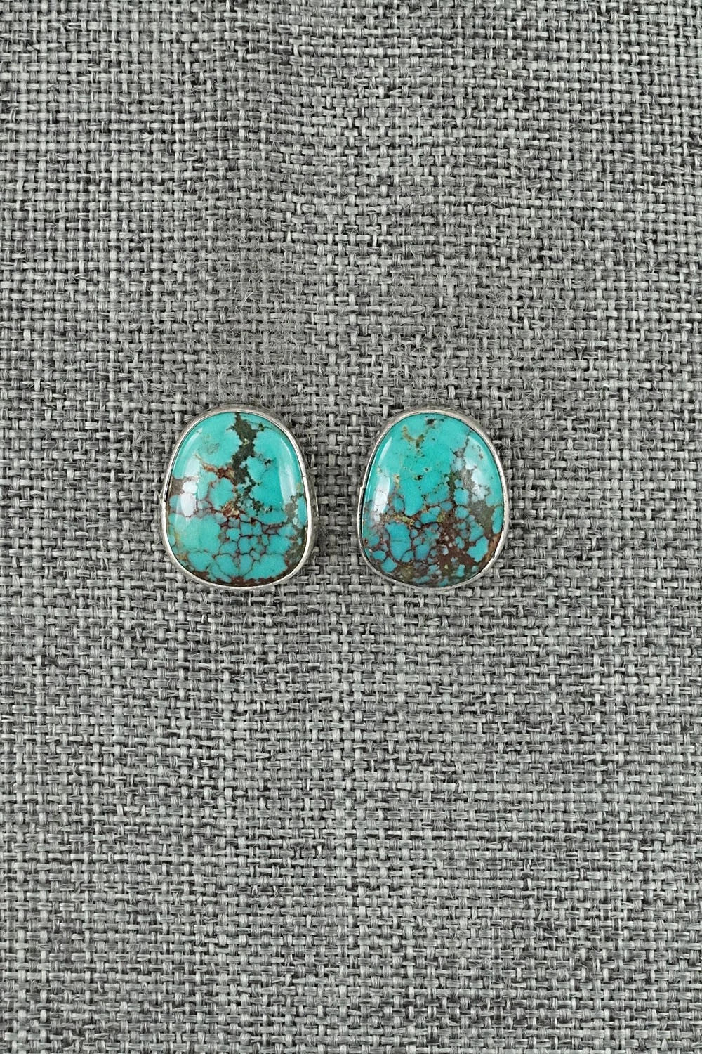 Turquoise & Sterling Silver Earrings - Rosemary Saunders