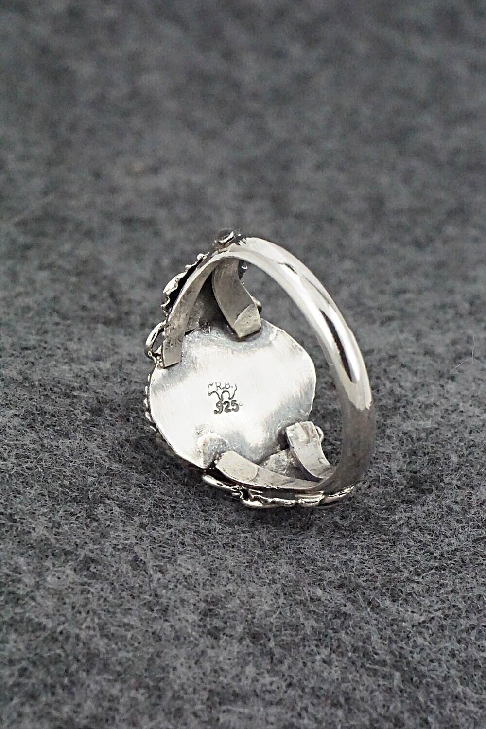 Onyx & Sterling Silver Ring - Jeannette Saunders - Size 12