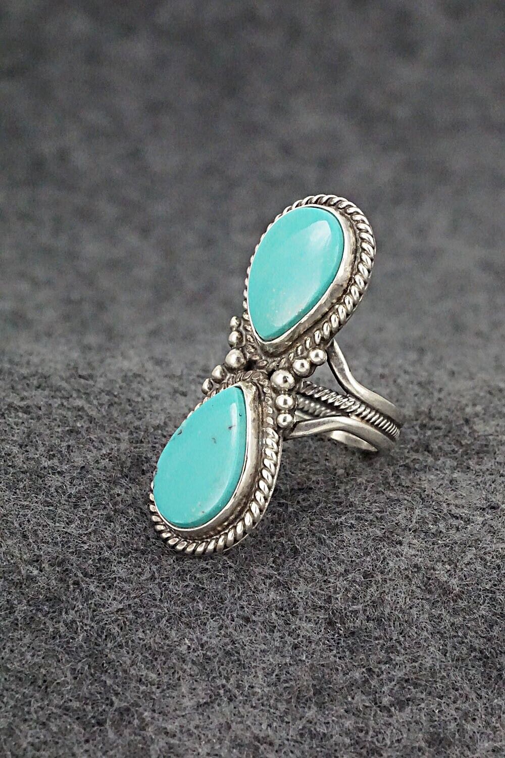 Turquoise & Sterling Silver Ring - Gloria Begay - Size 6.5