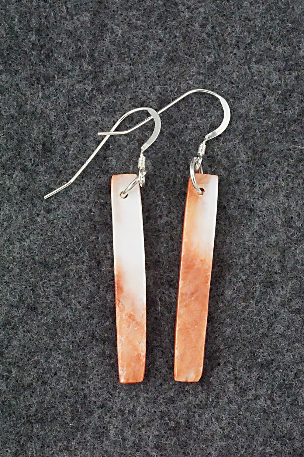 Spiny Oyster & Sterling Silver Earrings - Jesus Espino