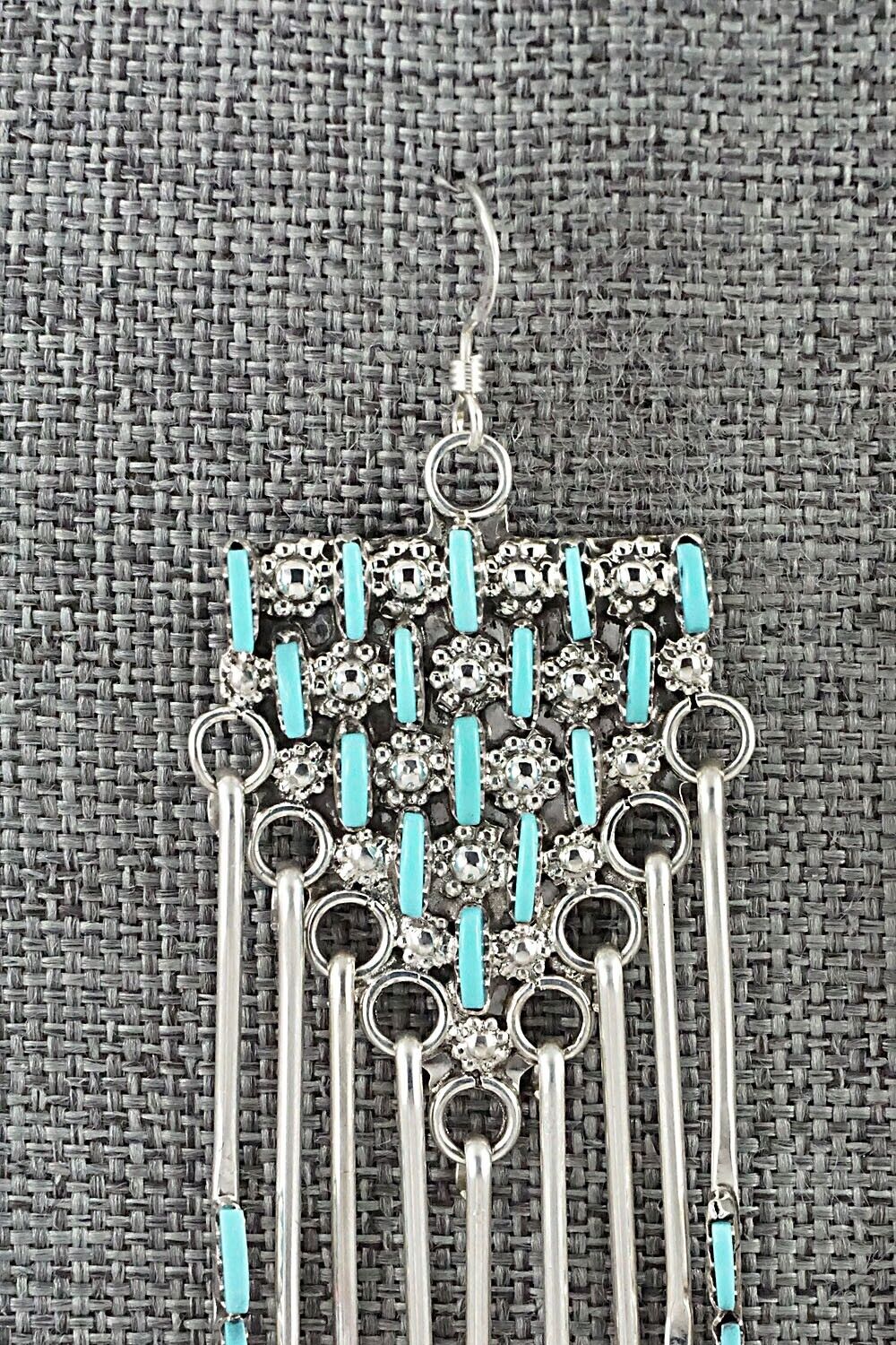 Turquoise & Sterling Silver Earrings - Darren Boone