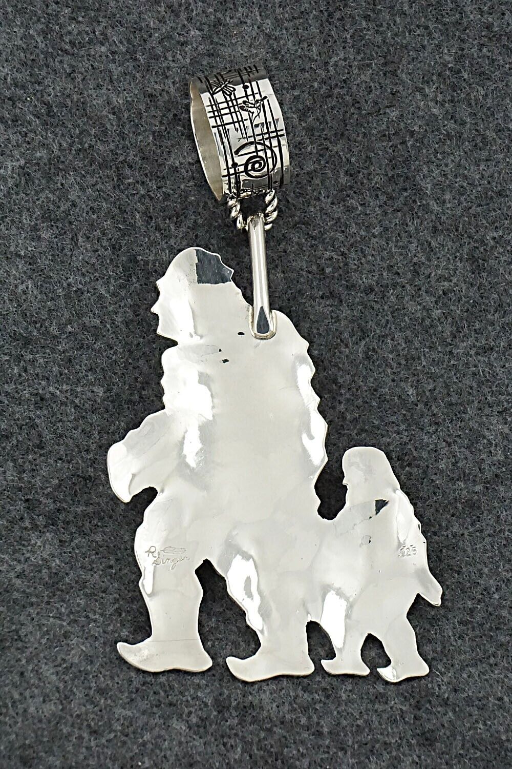 Turquoise & Sterling Silver Pendant - Richard Singer