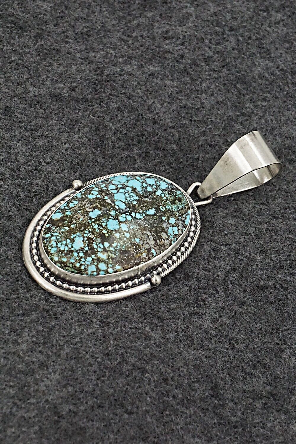 Turquoise & Sterling Silver Pendant - Daniel Benally