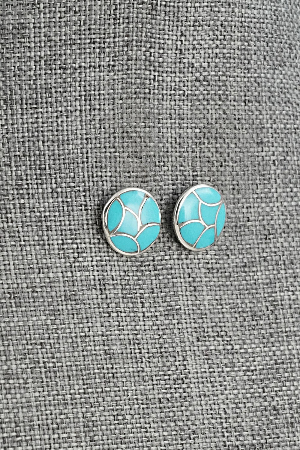 Turquoise & Sterling Silver Earrings - Orena Leekya