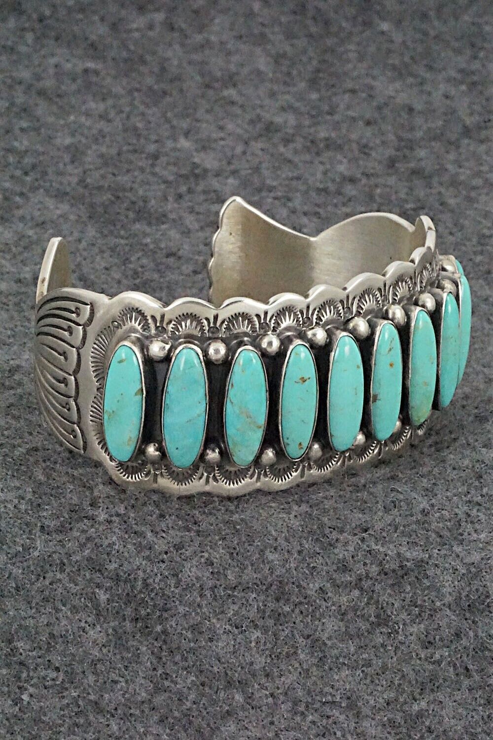 Turquoise & Sterling Silver Bracelet - Emerson Delgarito
