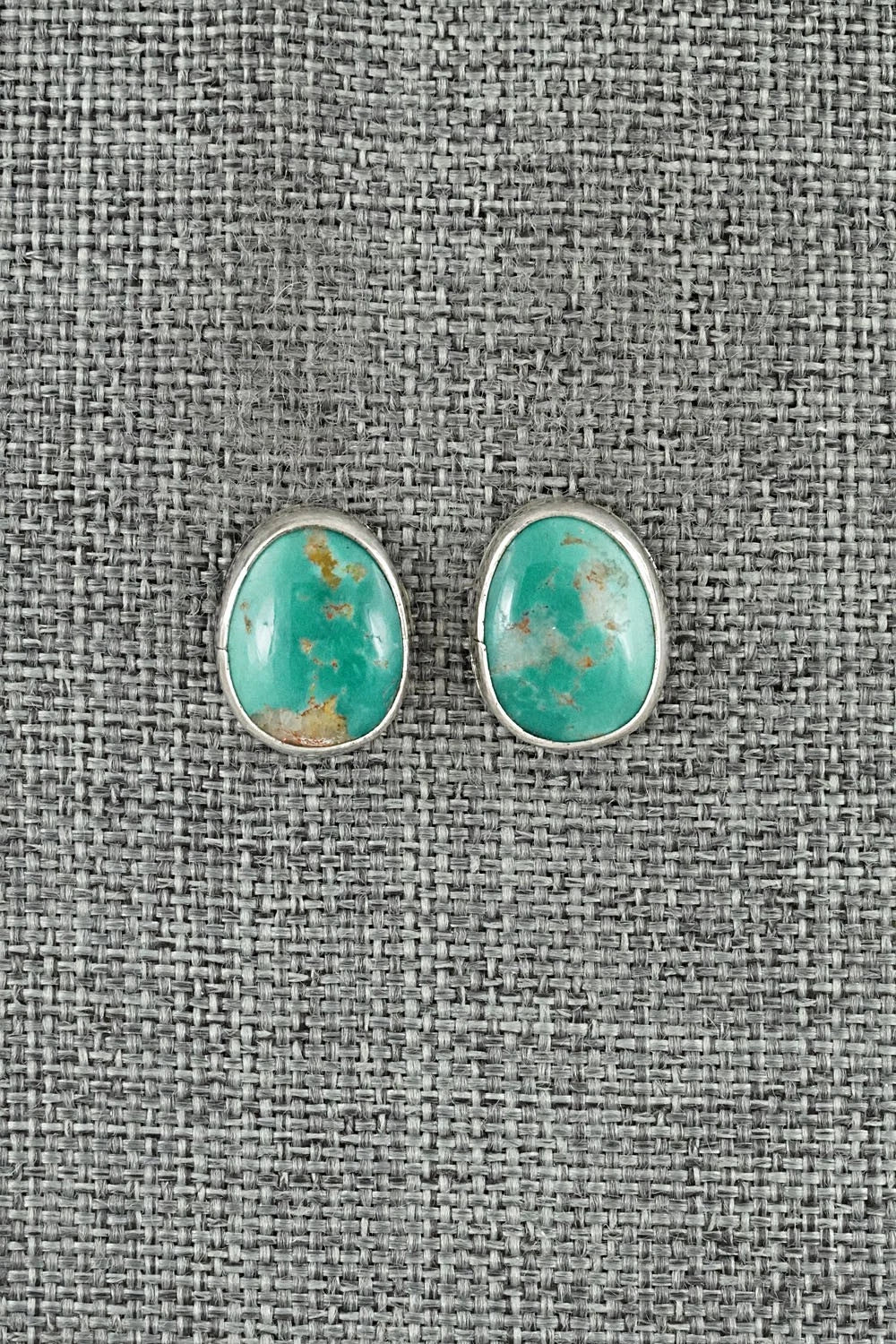 Turquoise & Sterling Silver Earrings - Rosemary Saunders