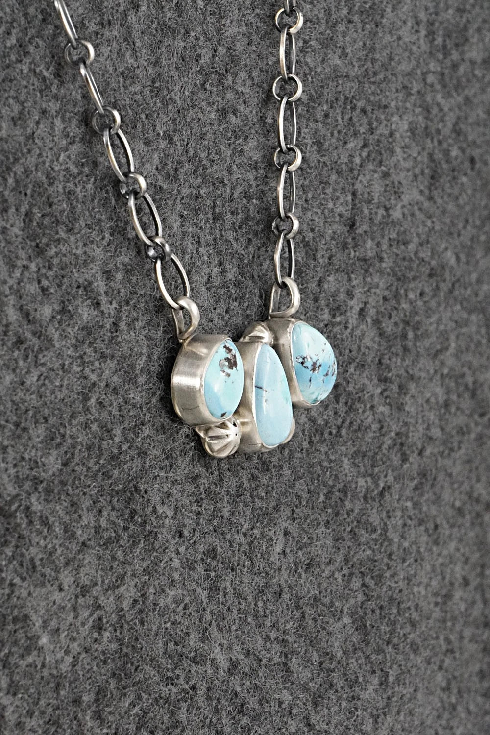 Turquoise & Sterling Silver Necklace - Kathleen Livingston
