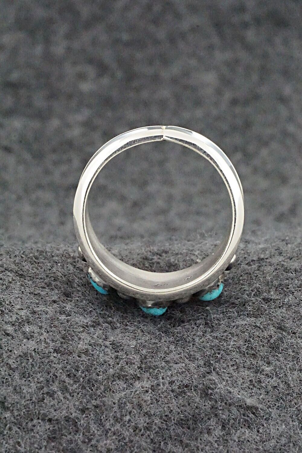Turquoise & Sterling Silver Ring - Paul Largo - Size 11.5