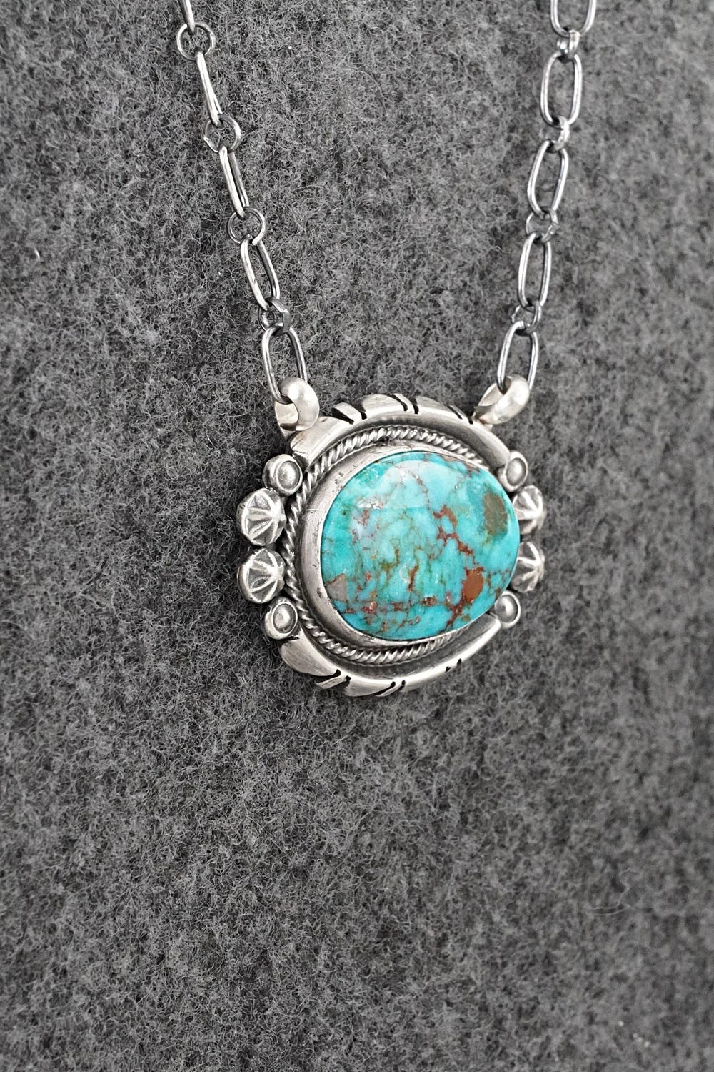 Turquoise & Sterling Silver Necklace - Marita Benally