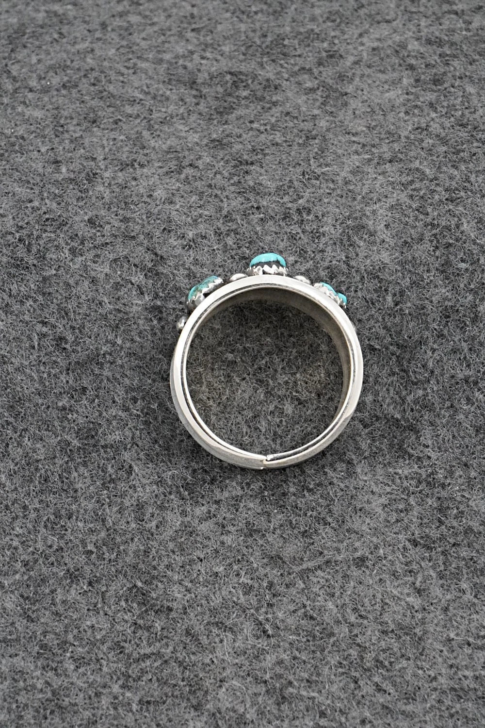 Turquoise & Sterling Silver Ring - Paul Largo - Size 12.5