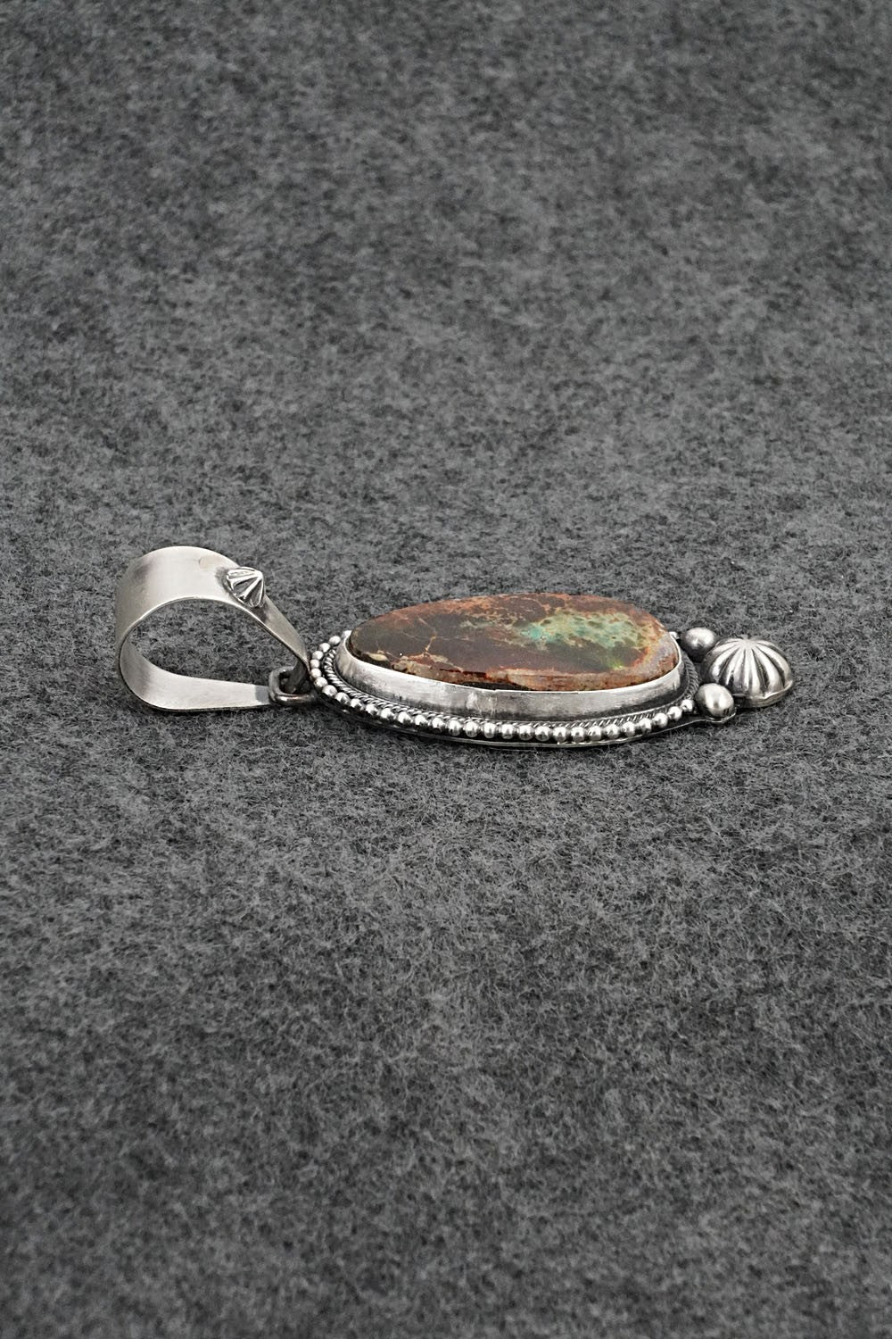 Turquoise & Sterling Silver Pendant - Darrin Livingston