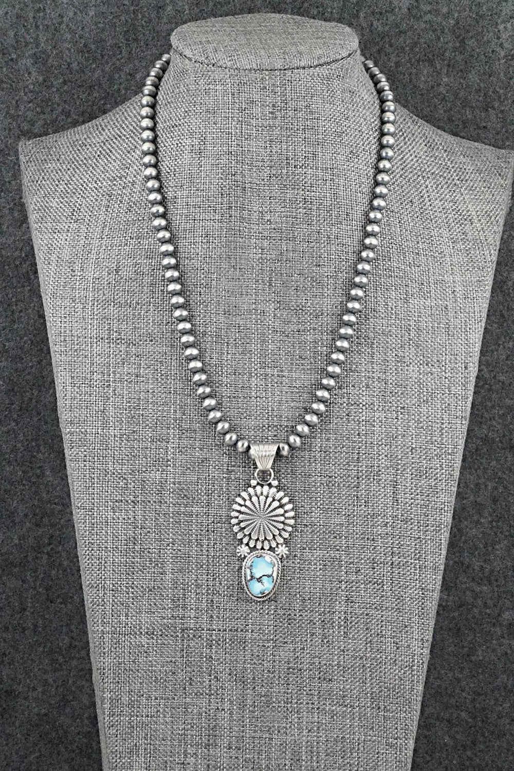 Turquoise & Sterling Silver Necklace - Sharon McCarthy