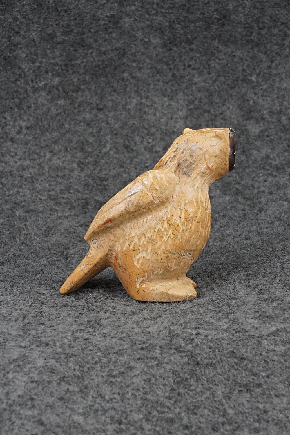 Owl Zuni Fetish Carving - Freddie Leekya