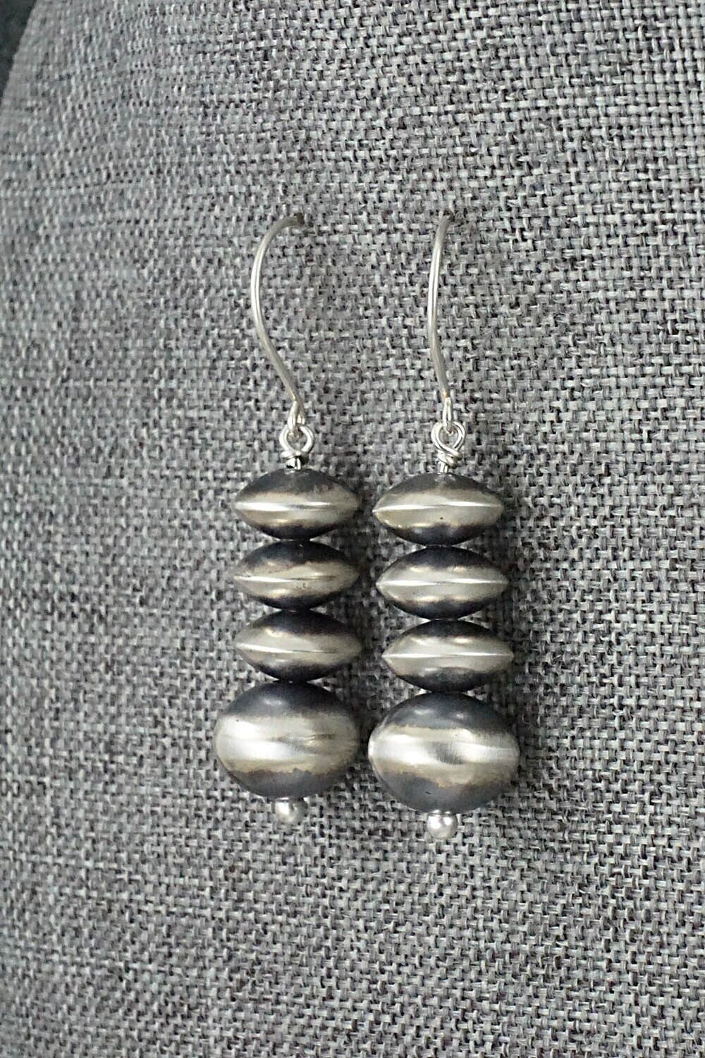 Sterling Silver Navajo Pearl Earrings - Bryannen Halwood