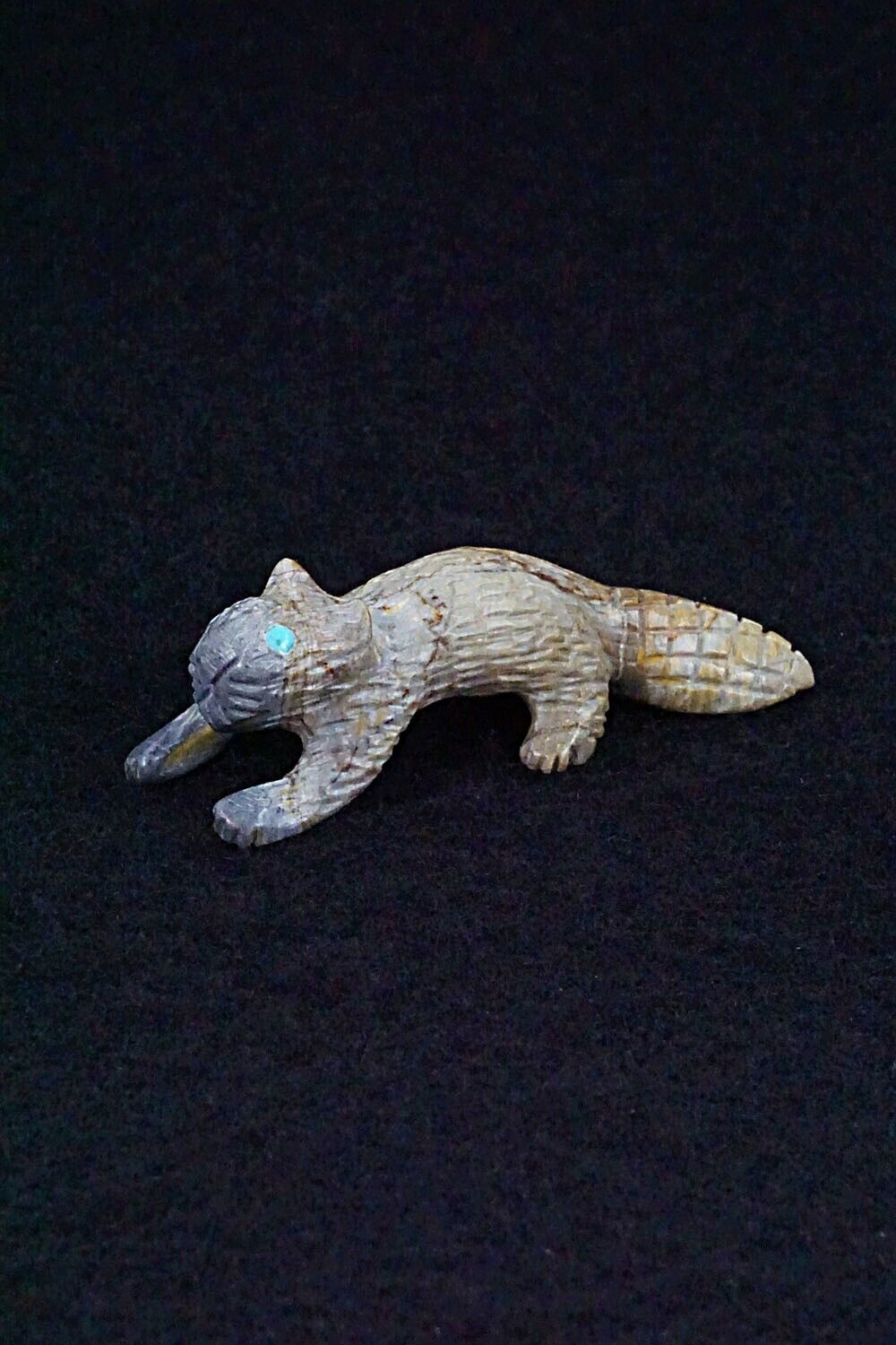 Beaver Zuni Fetish Carving - Cody Cheama