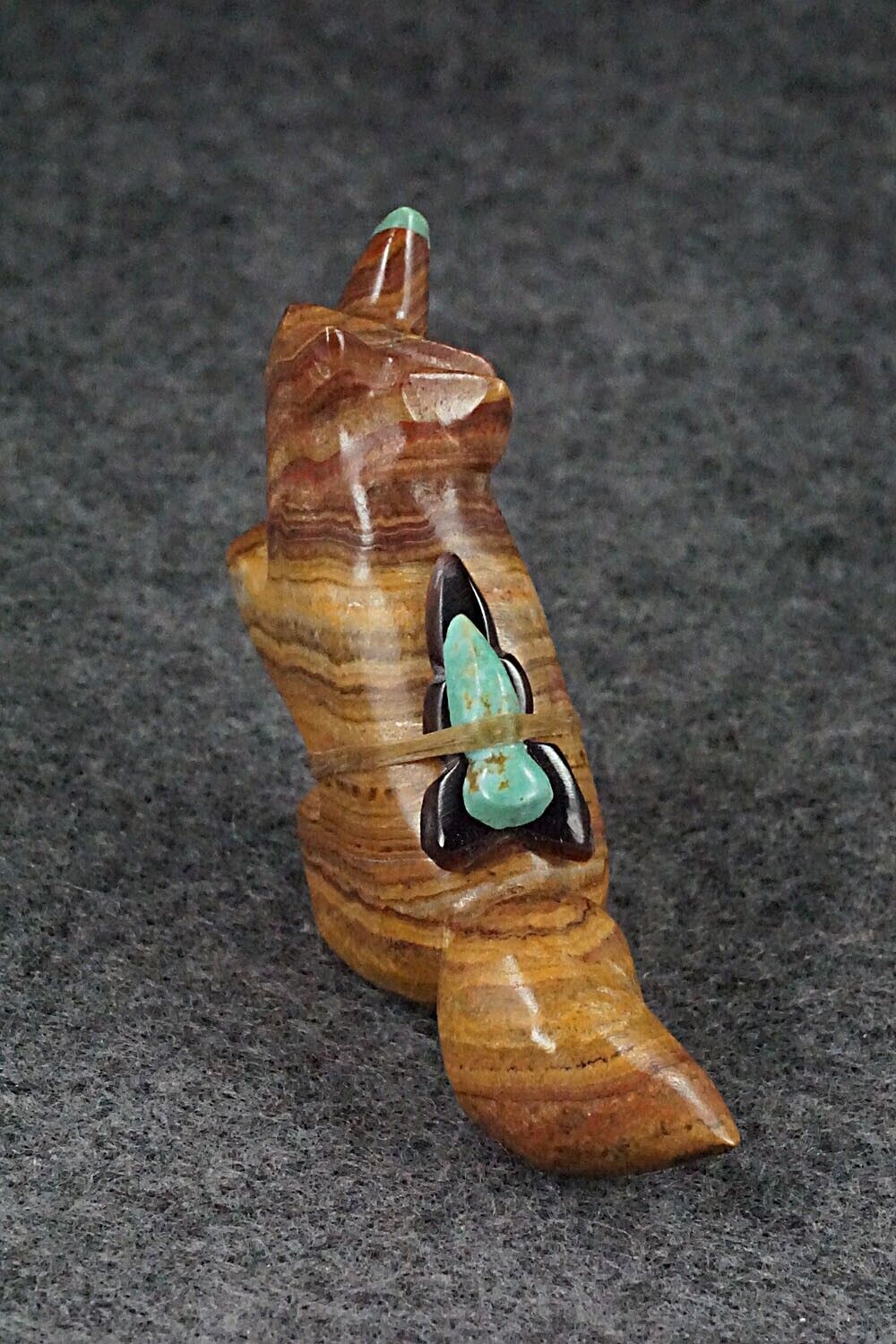 Wolf Zuni Fetish Carving - Enrike Leekya