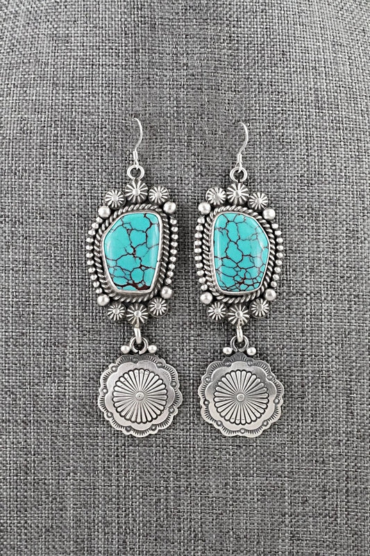 Turquoise & Sterling Silver Earrings - Michael Calladitto