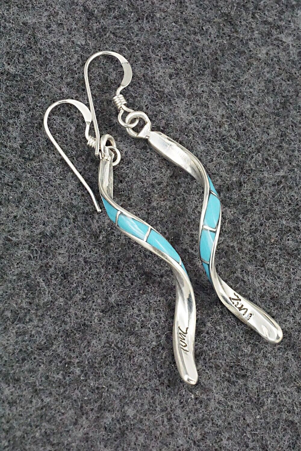 Turquoise & Sterling Silver Earrings - Ira Johnson