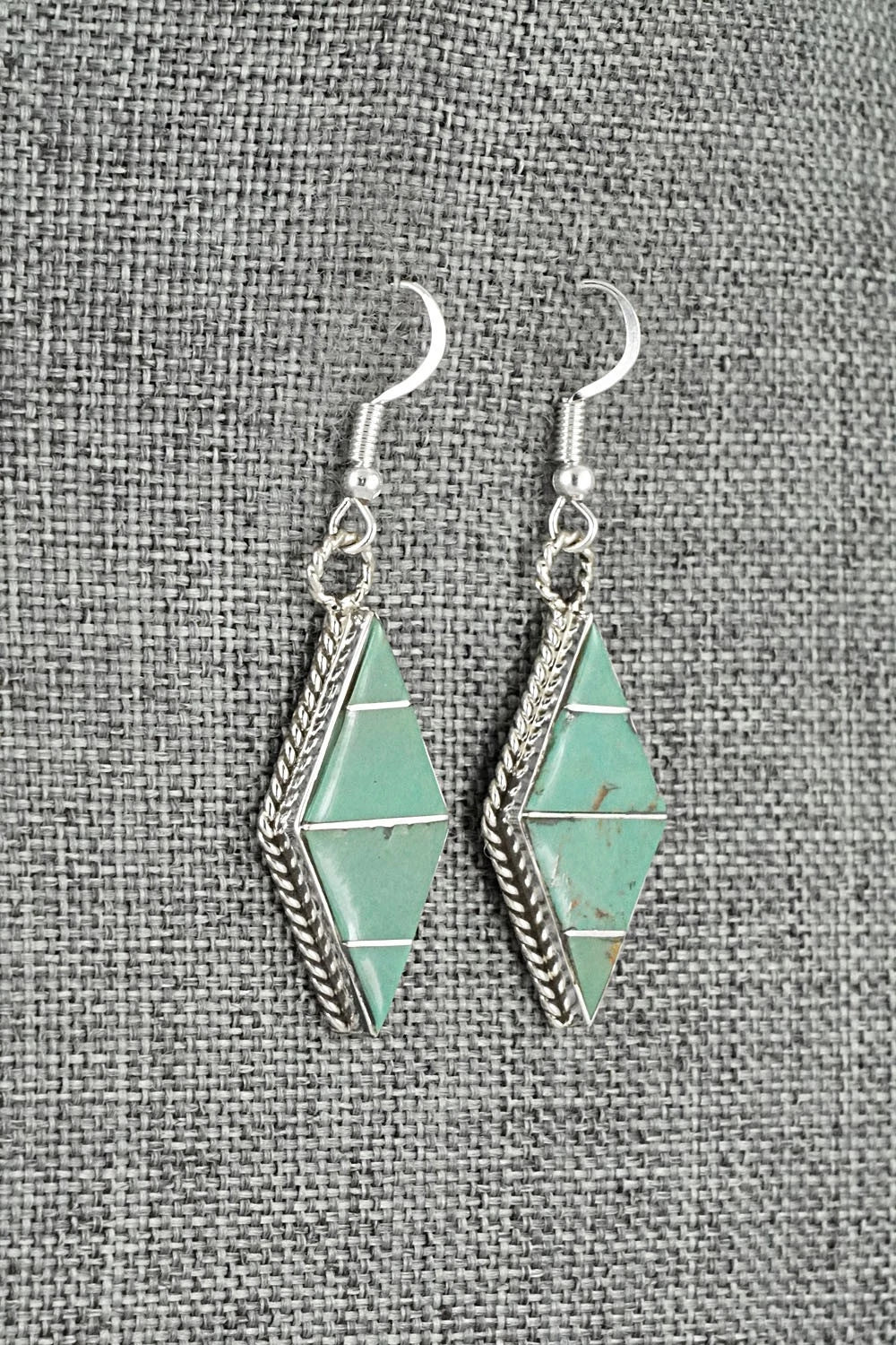 Turquoise & Sterling Silver Earrings - Andrew Enrico