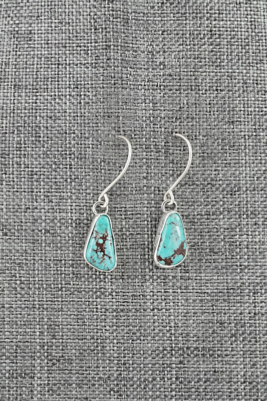 Turquoise & Sterling Silver Earrings - Eugene Gruber