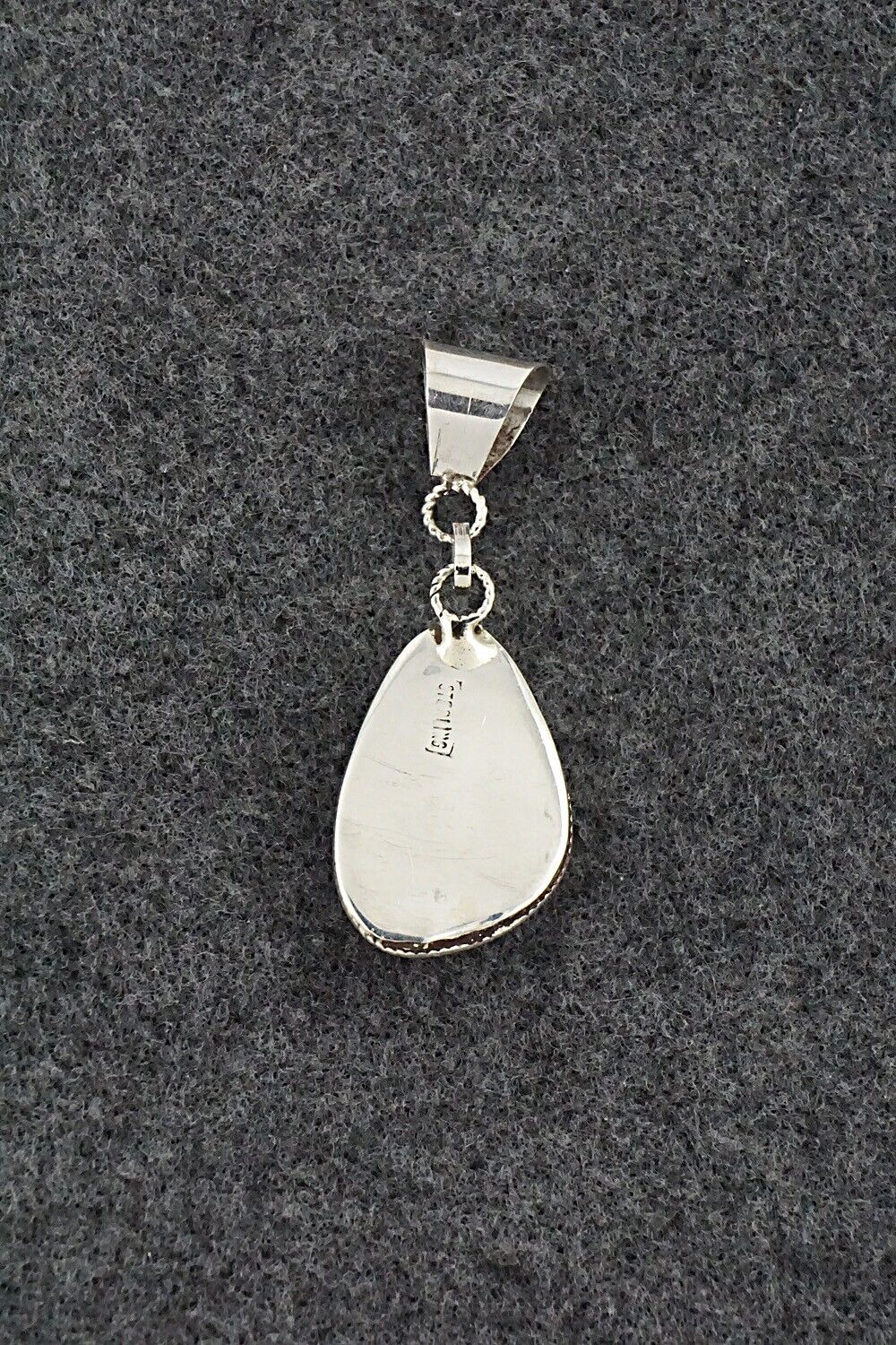 White Buffalo & Sterling Silver Pendant - Ernest Hawthorne