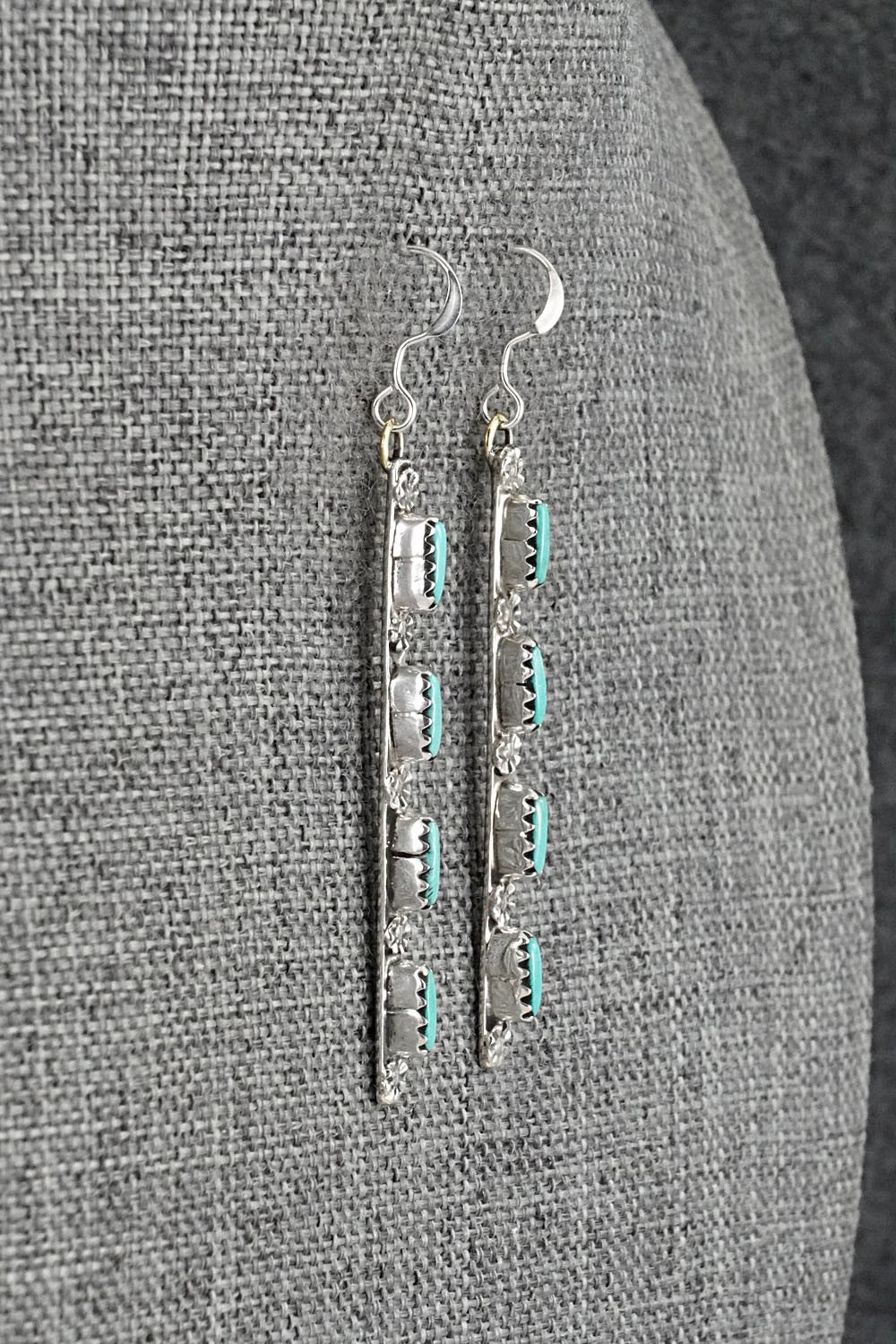 Turquoise & Sterling Silver Earrings - Murray Hannaweeka