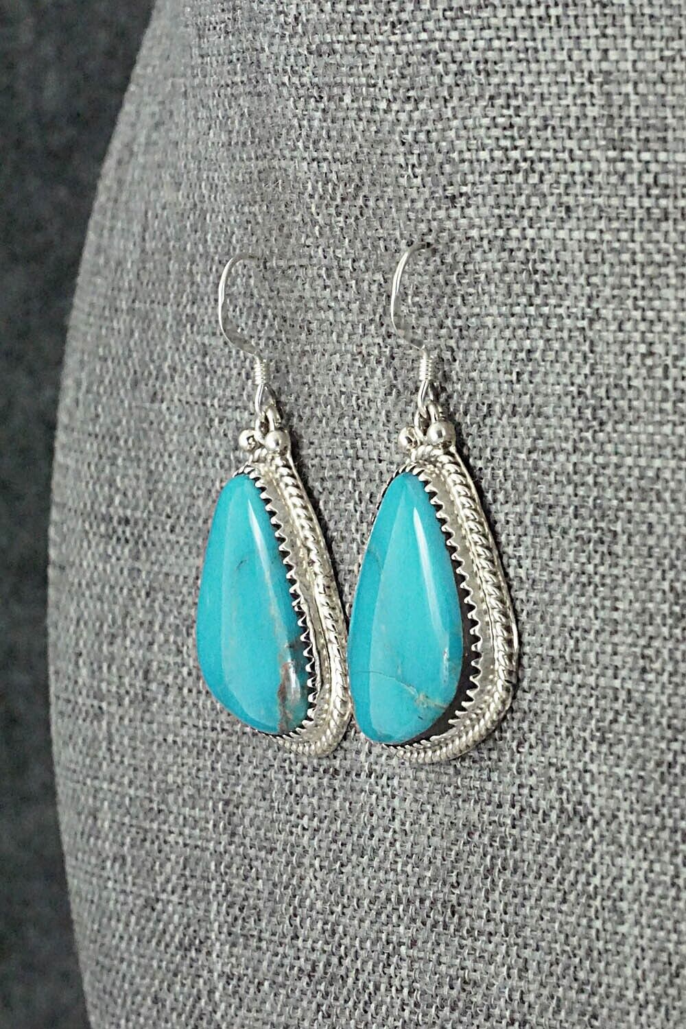 Turquoise & Sterling Silver Earrings - Sharon McCarthy