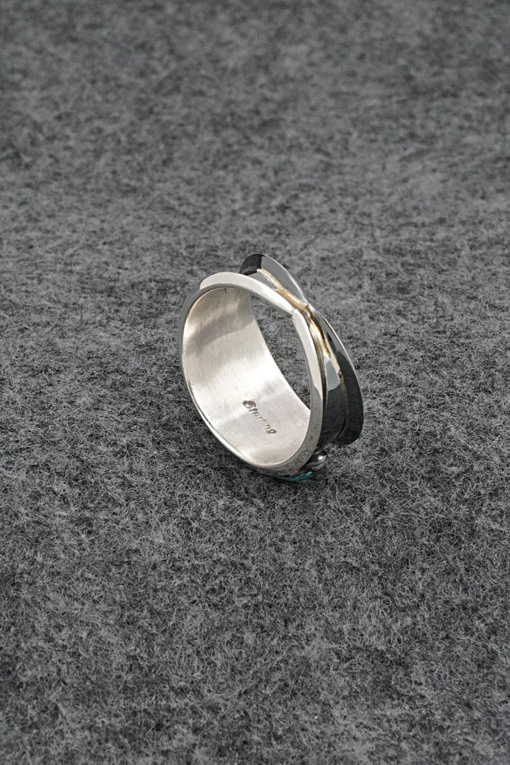 Turquoise & Sterling Silver Ring - Paul Largo - Size 11