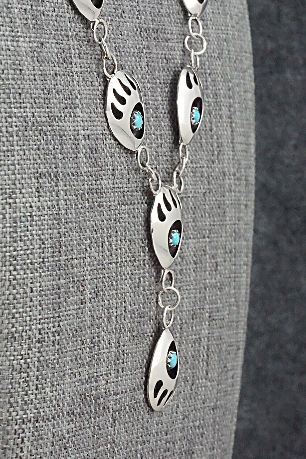 Turquoise & Sterling Silver Necklace - Leta Parker