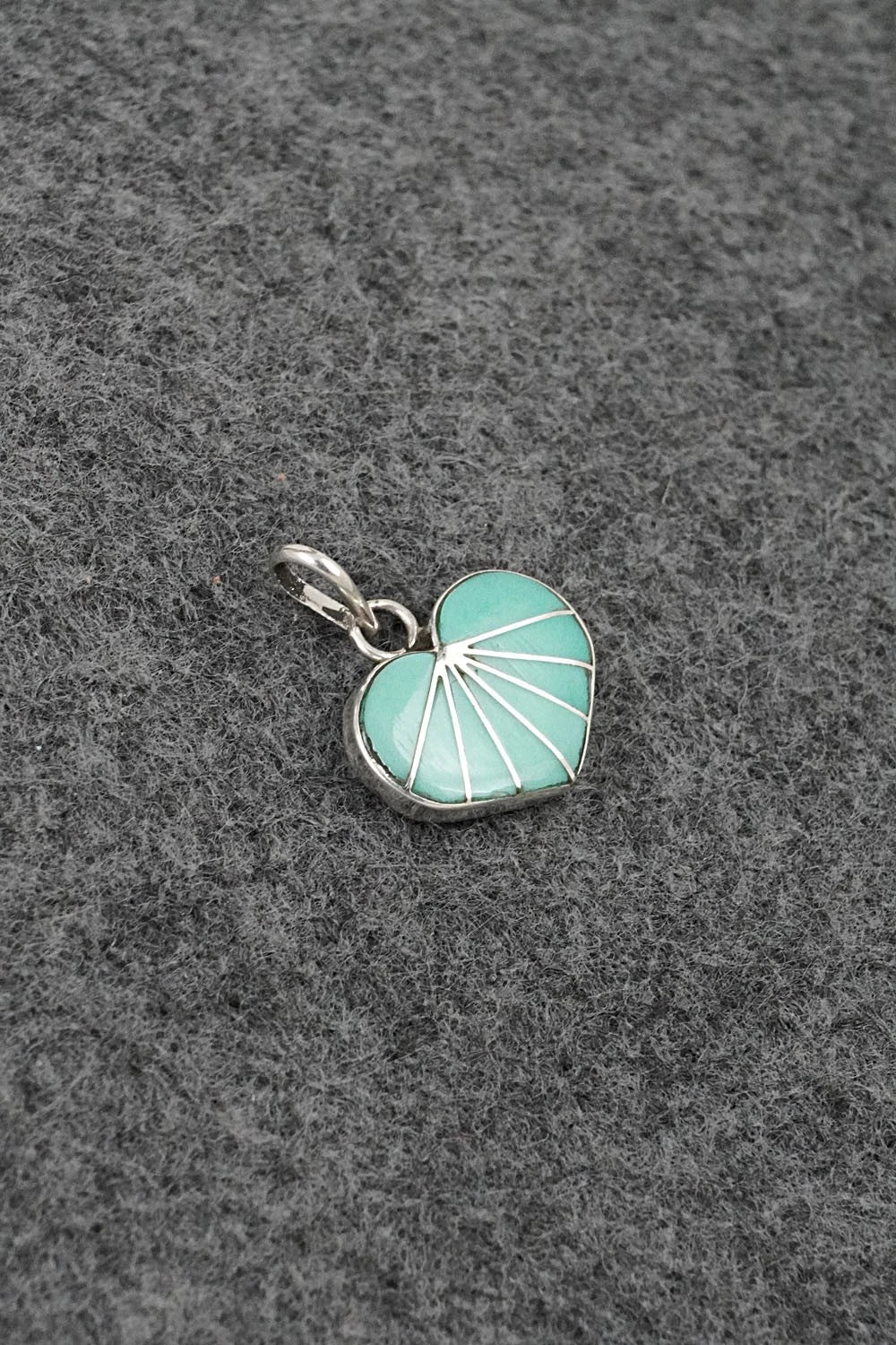Turquoise and Sterling Silver Pendant - Gina Dosedo