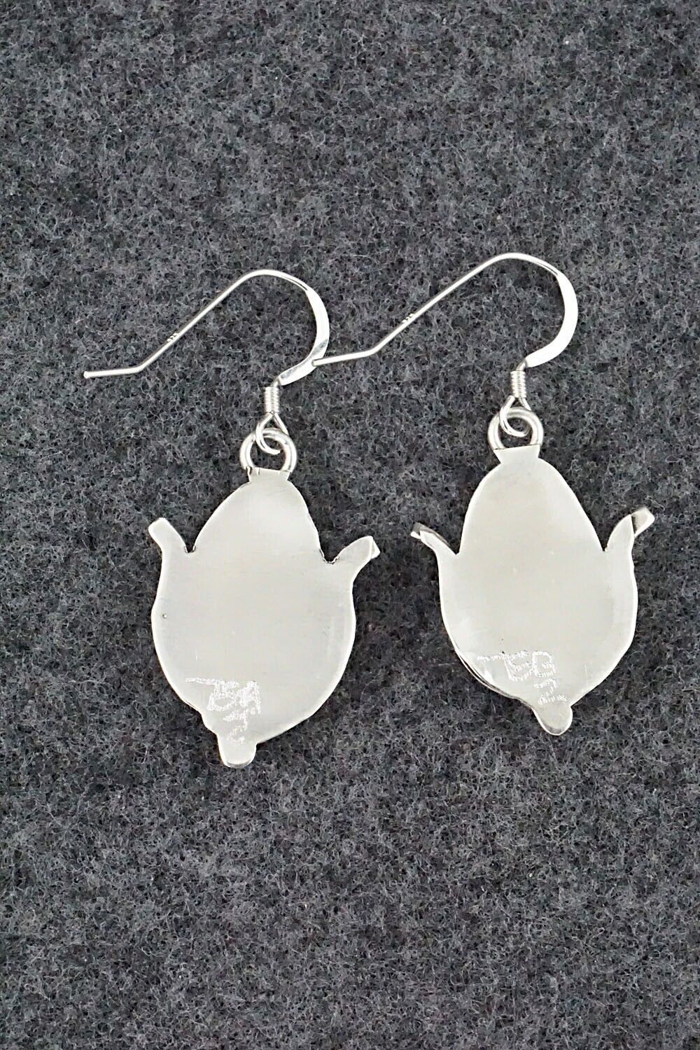 Turquoise & Sterling Silver Earrings - Tracy Bowekity