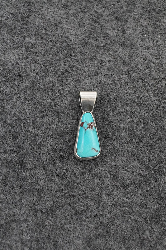 Turquoise & Sterling Silver Pendant - Rena Begay