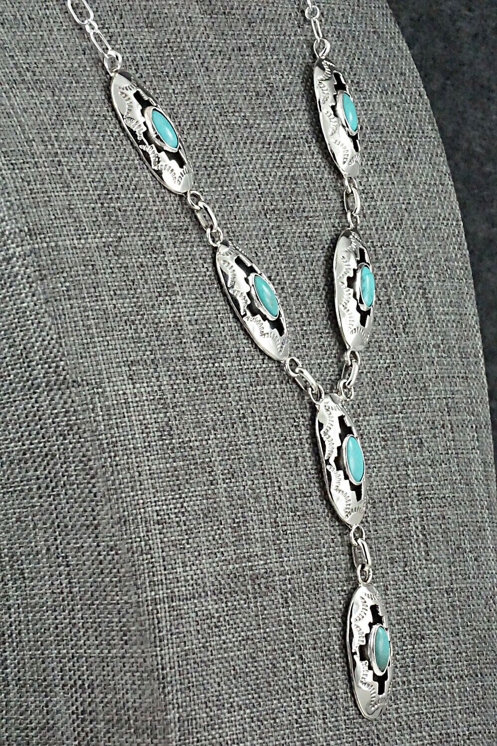 Turquoise & Sterling Silver Necklace - Bobby Platero