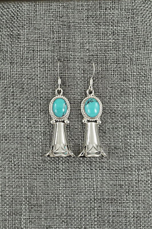 Turquoise & Sterling Silver Earrings - Sharon McCarthy