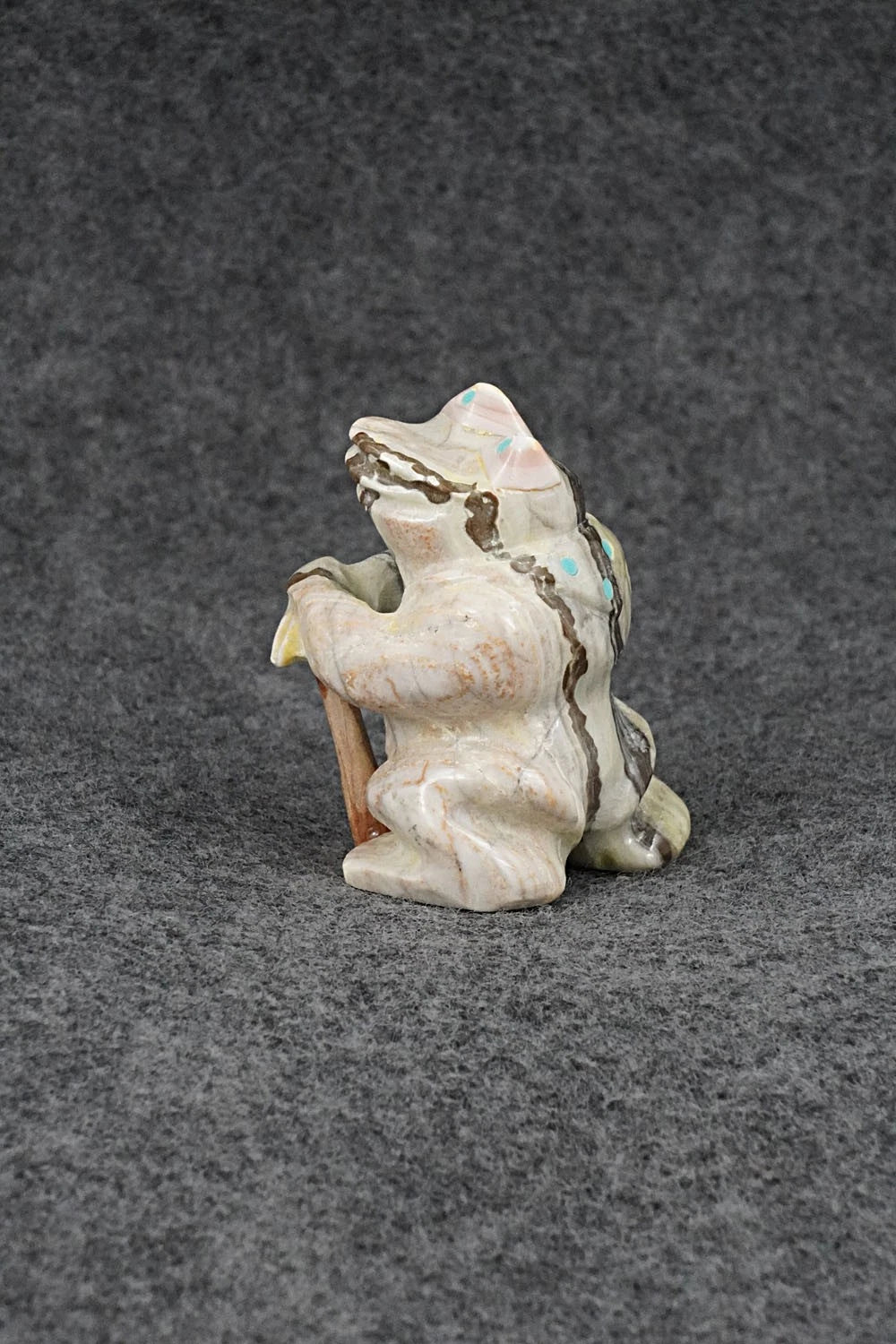Frog Zuni Fetish Carving - Freddie Leekya