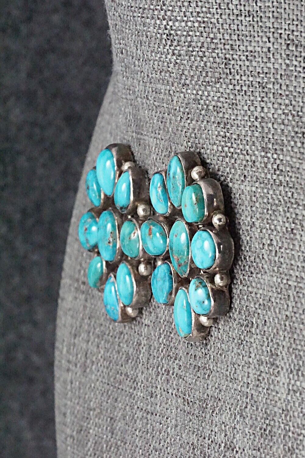 Turquoise & Sterling Silver Earrings - Oliver Smith