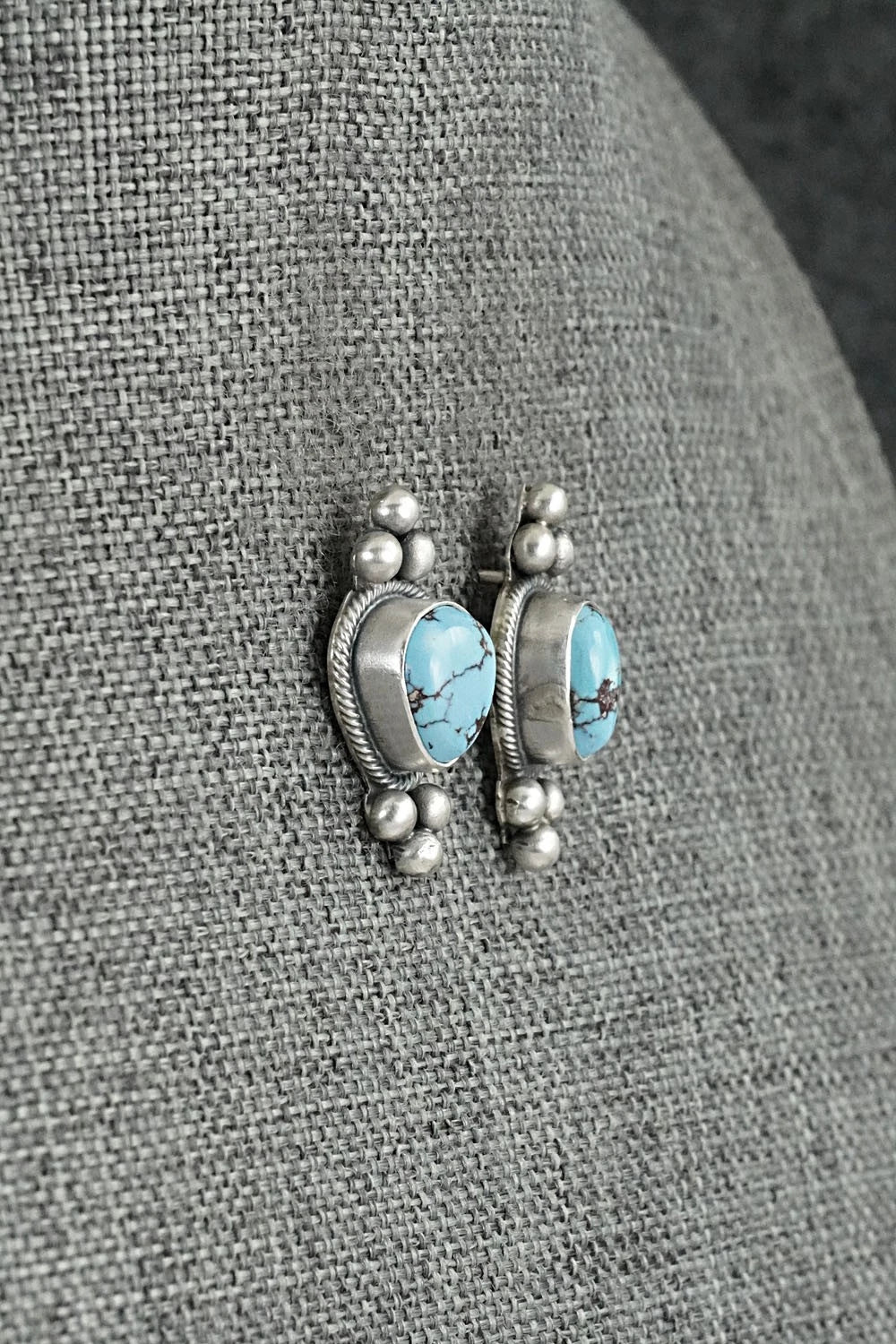 Turquoise & Sterling Silver Squash Blossom Set - Darrin Livingston