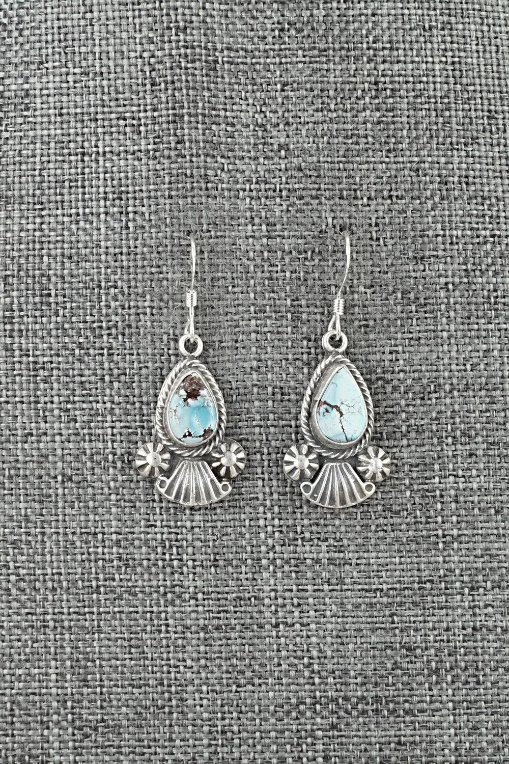 Turquoise & Sterling Silver Earrings - Verley Betone