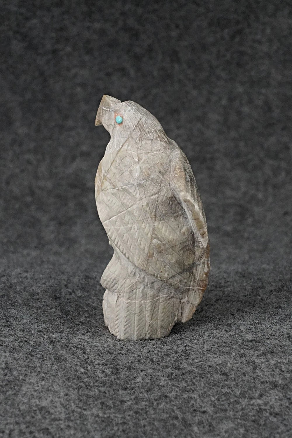 Eagle Zuni Fetish Carving - Derrick Kammasee