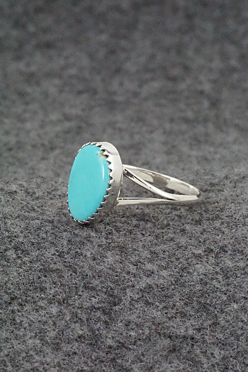 Turquoise & Sterling Silver Ring - Sharon McCarthy - Size 7.5