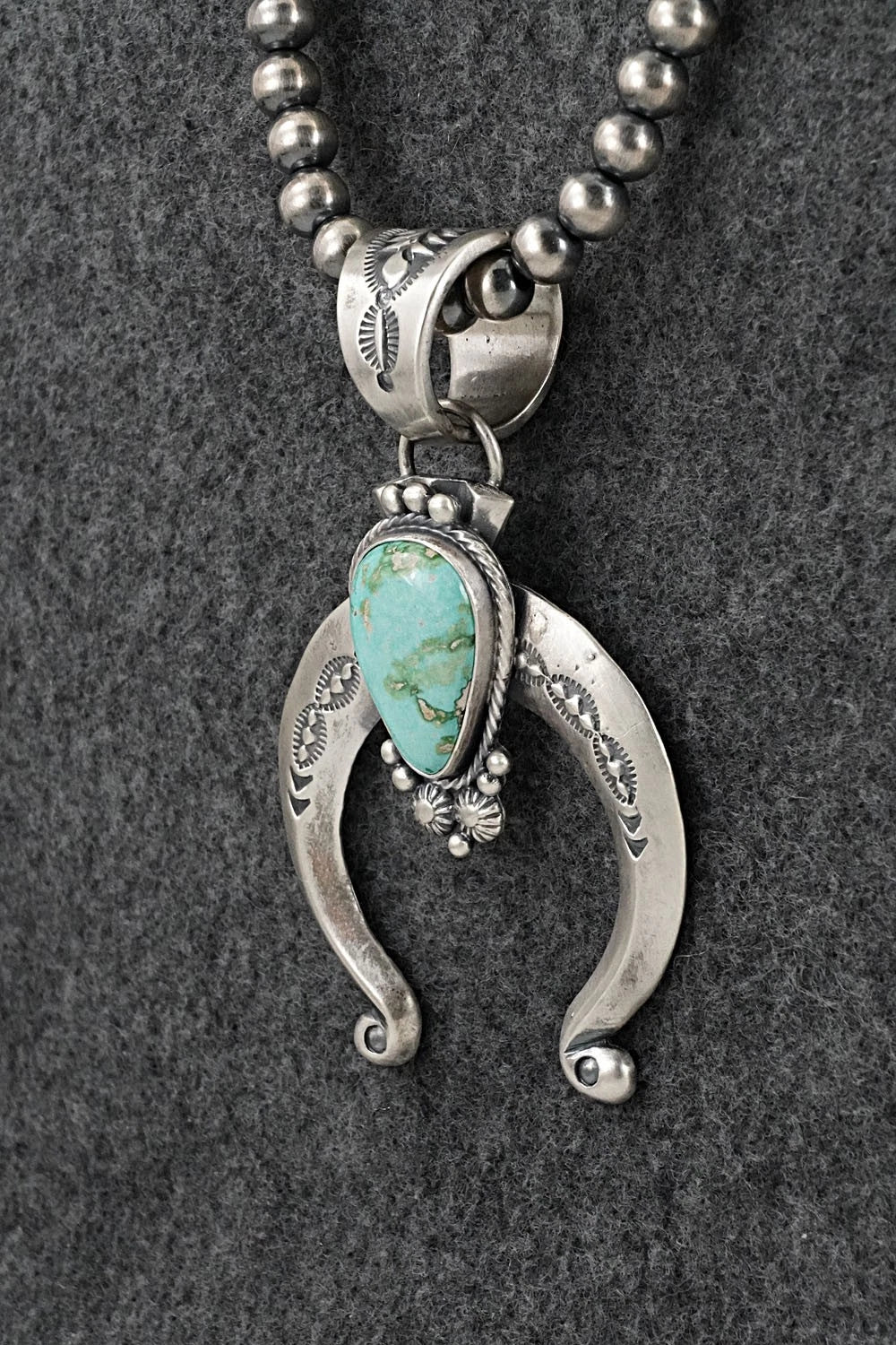 Turquoise & Sterling Silver Necklace - Samuel Yellowhair