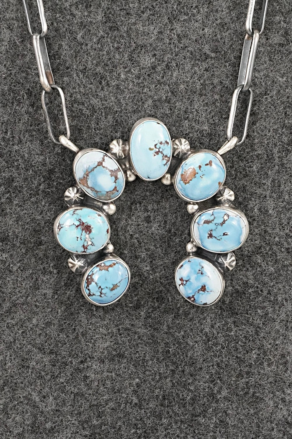 Turquoise & Sterling Silver Necklace - Darrin Livingston