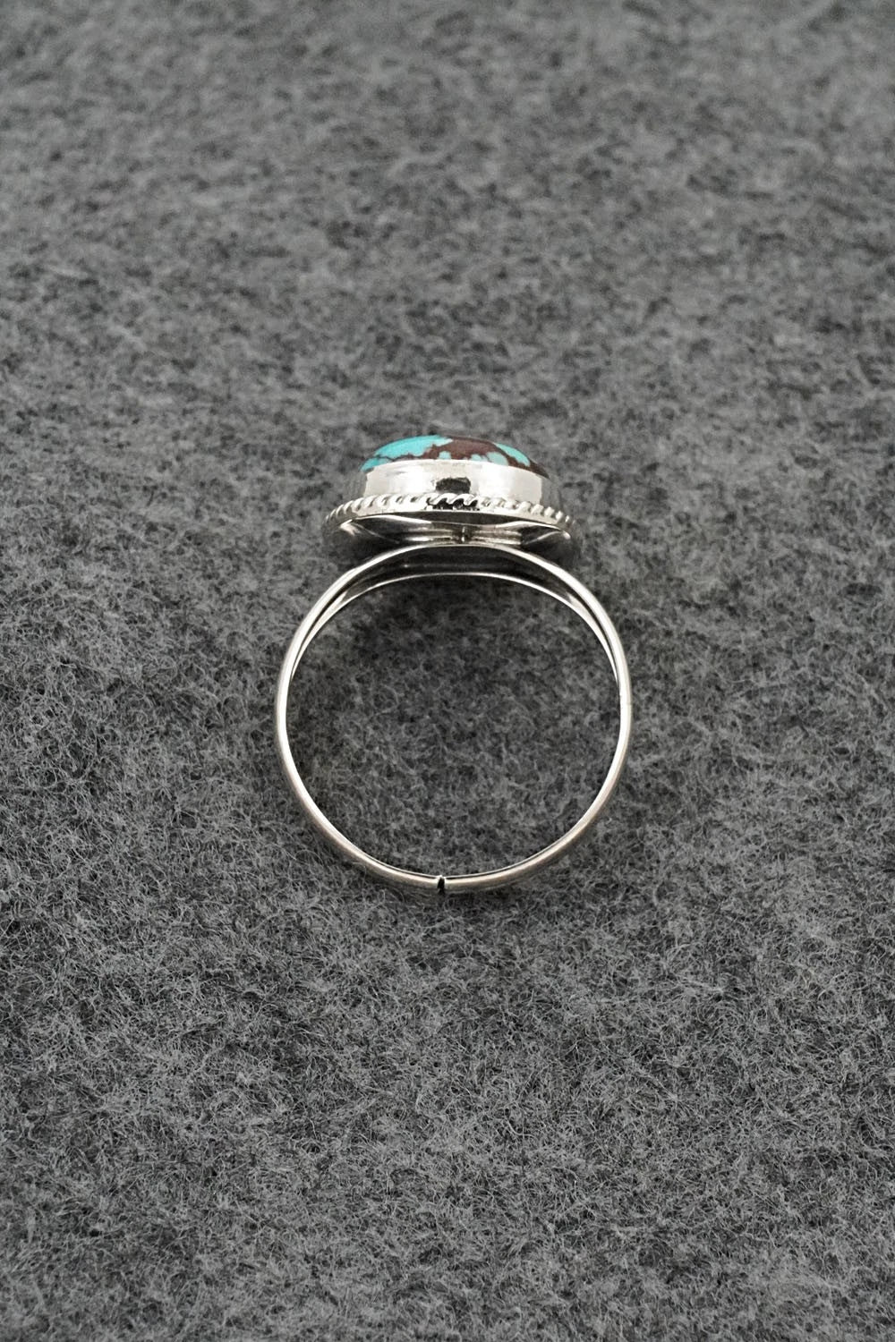 Turquoise & Sterling Silver Ring - Eugene Gruber - Size 9