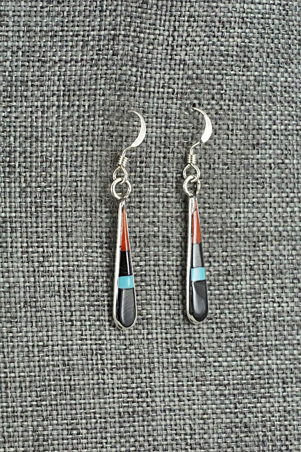 Multi-Stone & Sterling Silver Earrings - Stanford Etsate