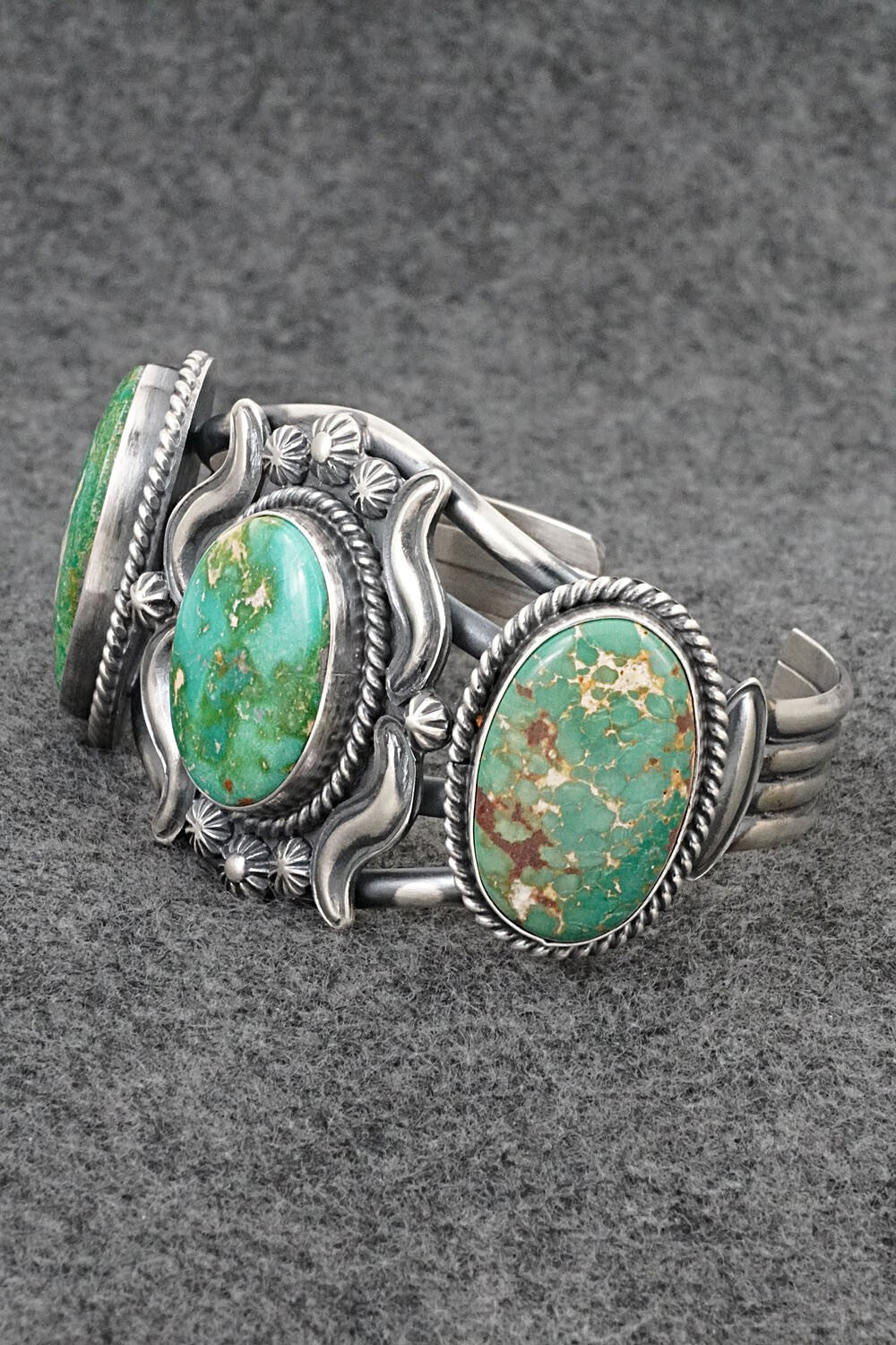 Turquoise & Sterling Silver Bracelet - Raymond Delgarito