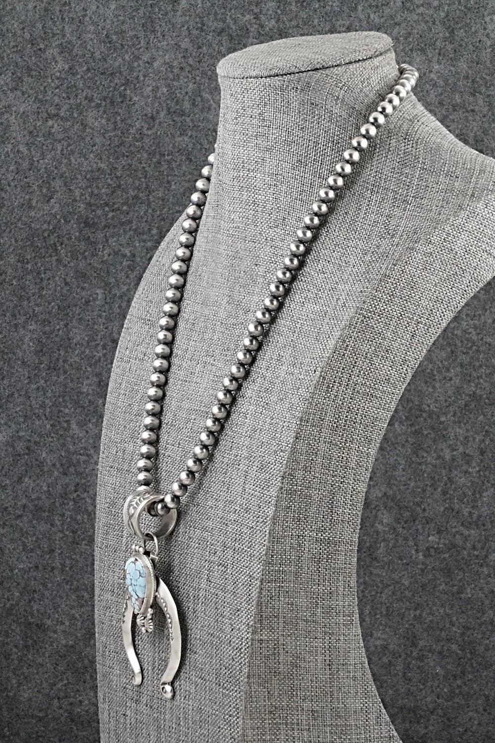 Turquoise & Sterling Silver Necklace - Samuel Yellowhair