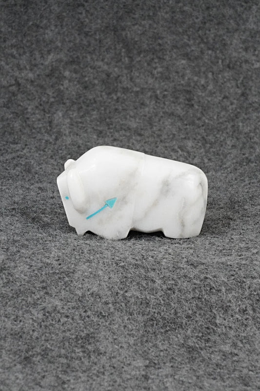 Buffalo Zuni Fetish Carving - Clayton Panteah