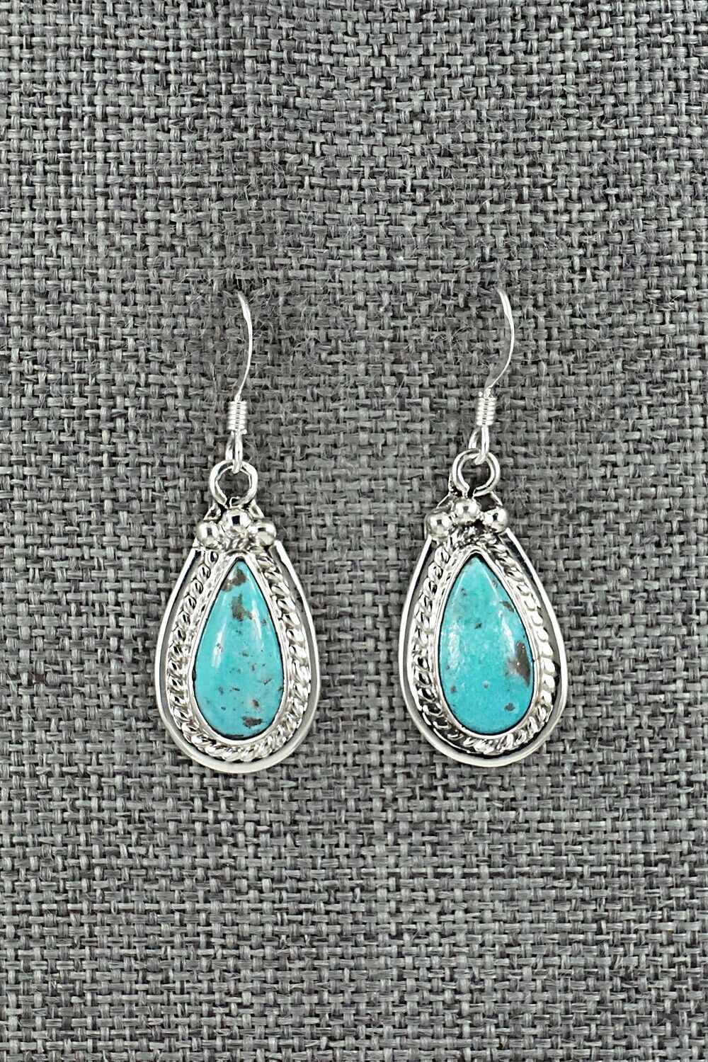 Turquoise & Sterling Silver Earrings - Verley Betone