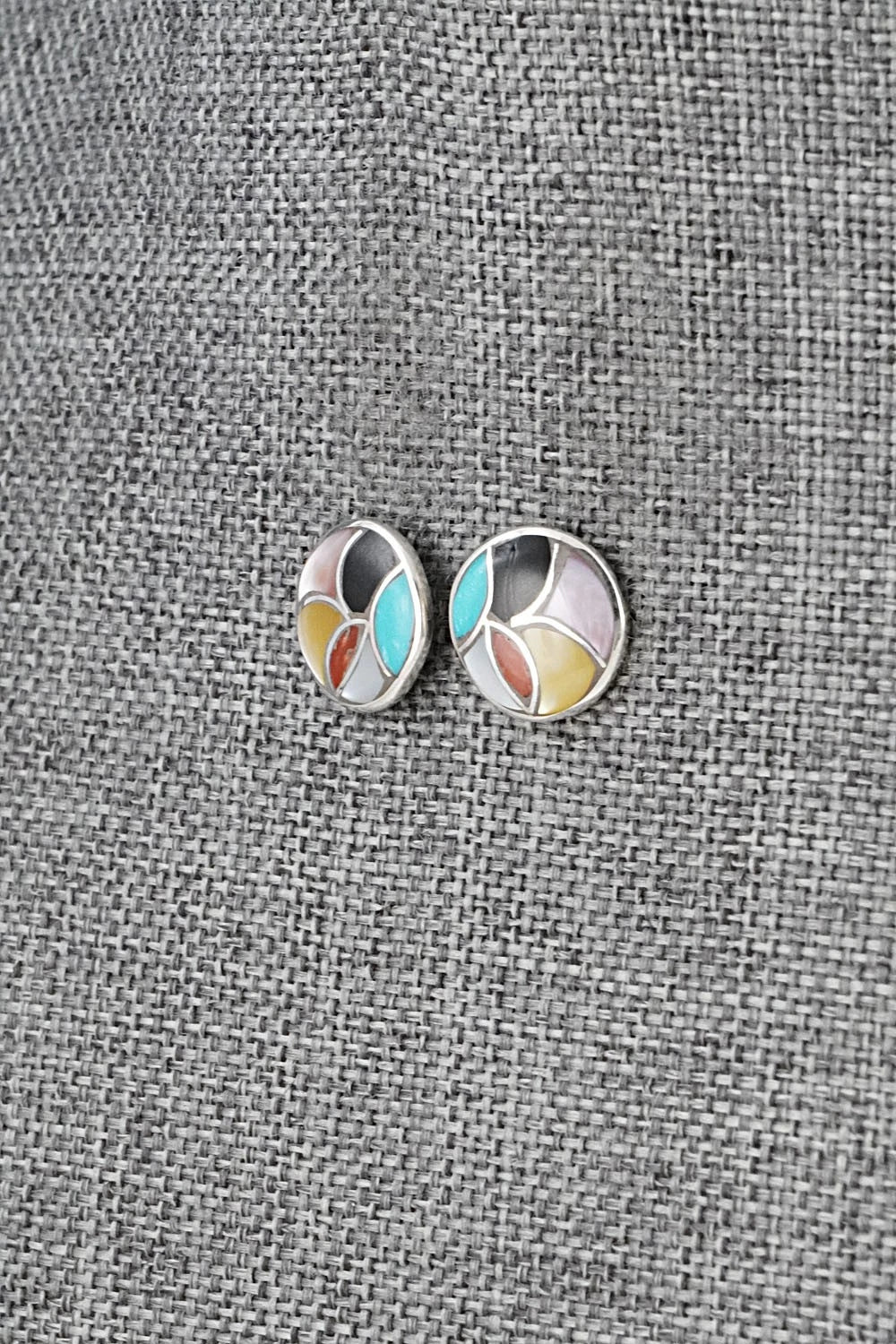 Multi-Stone & Sterling Silver Earrings - Orena Leekya