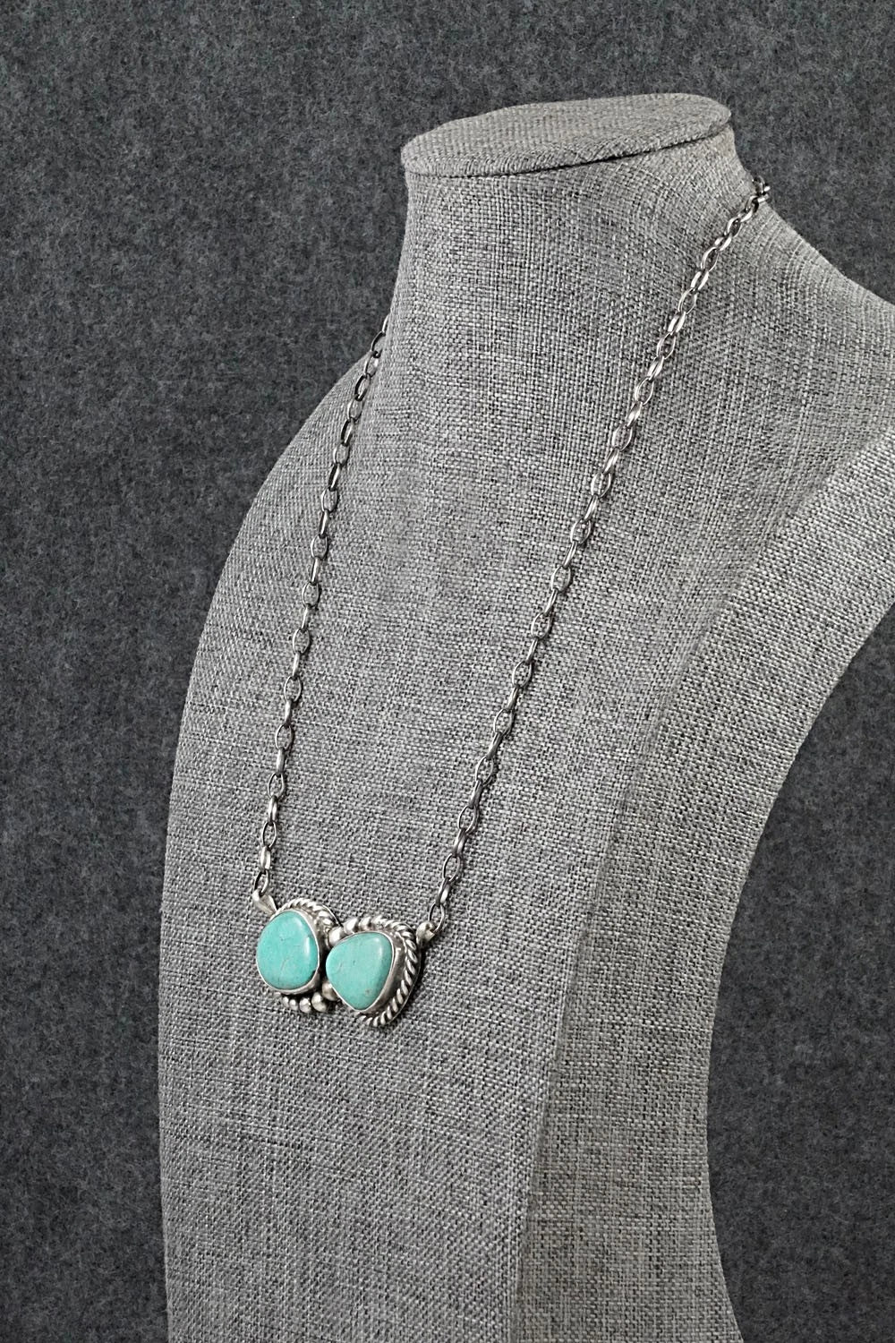 Turquoise & Sterling Silver Necklace - Antwone Brown